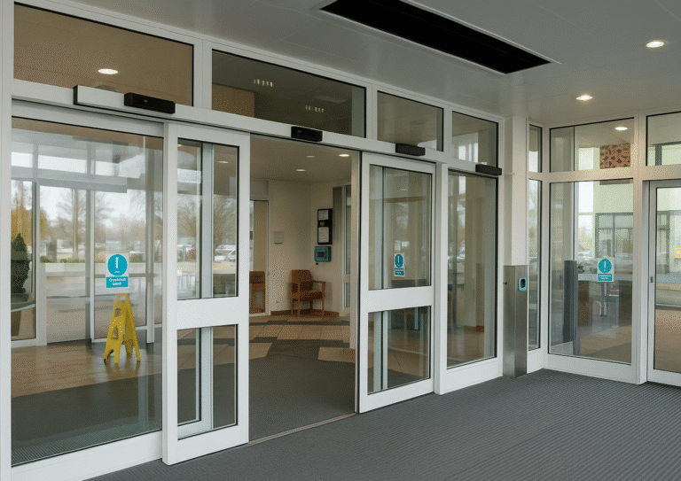 Automatizar puertas con motor para hospitales